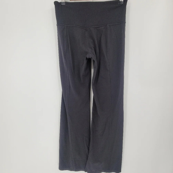 ATHLETA Barre Skinny Flare Split Hem Yoga Pants Leggings Black Powervita small T - Picture 4 of 8